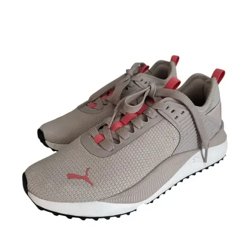 Puma  PC Lace Up Runner Sneaker
Gray and Pink Sneakers Lightweight EUC