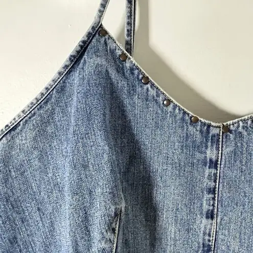 Venezia Denim Patchwork Dress 18/20 Jean Dress Cottage Prairie Western Blue