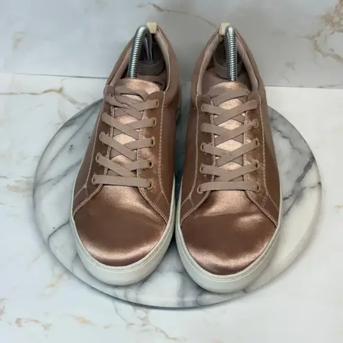 J/Slides Amberr Sneakers Pink Blush Satin Leather Lined Woman's 10 Casual