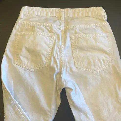 Topshop  white ripped jeans Hayden style waist 25