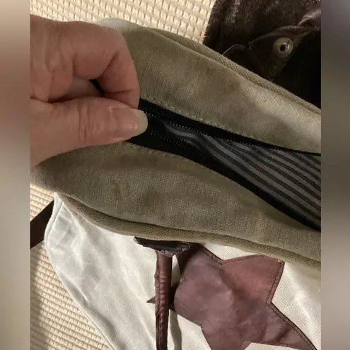 Primitive canvas purse. Tan