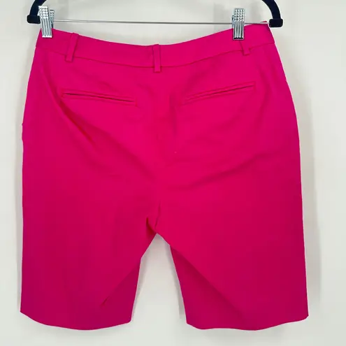 Coldwater Creek Womens Hot Pink Natural Fit Bermuda Cotton Spandex Shorts Size 6