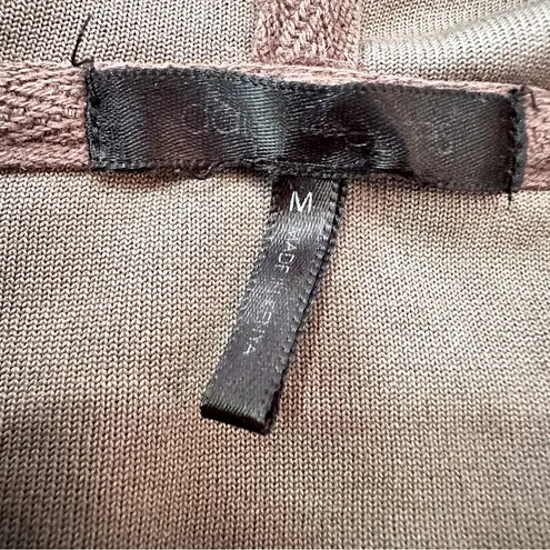 Daisy Fuentes Retro Y2K Brown Velour Zip Hoodie Lace Trim Size M