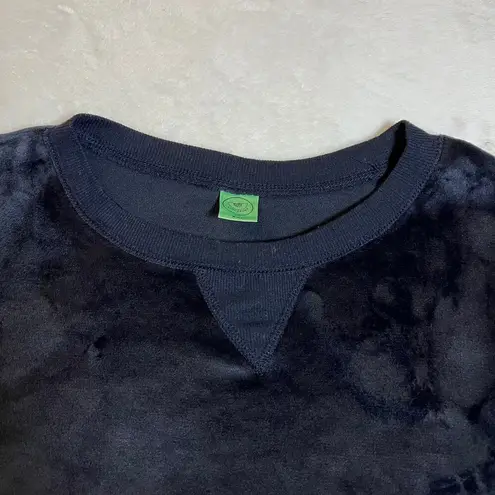 Honeydew Velour Velvet Pullover Crewneck Sweatshirt Size XXL Casual Loungewear Blue