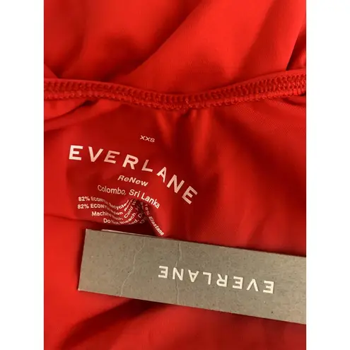 Everlane  the Square Neck One Piece in Bright Red NWT XXS