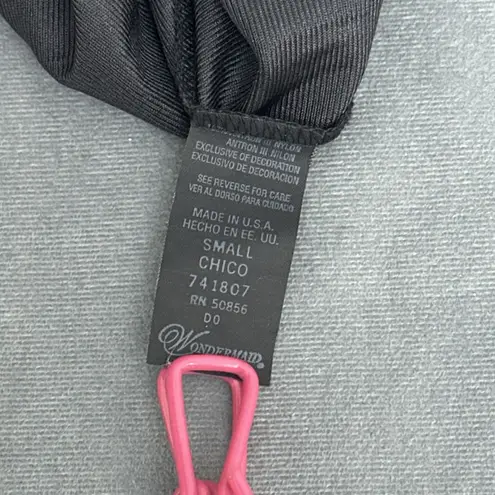 Vintage Wondermaid Half Slip Short Black Size Small 100% Nylon USA Made Lace