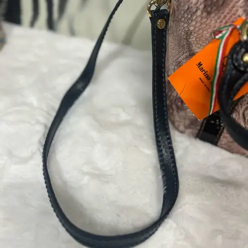 Marino Orlandi Pink and Black Shoulder Bag with Elegant Design