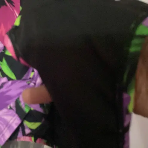 SWIM 365 SWIMSUITS FOR ALL WO PLUS SIZE 34 ONEPIECE SWIM SUIT BLACK FLORAL PRINT Pink