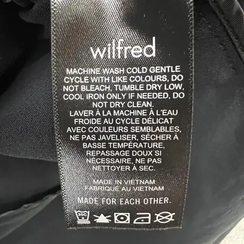 Aritzia Wilfred The Ganna Jacket Womens Large Black Shacket Button Front Pockets