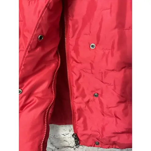 Talbots  Red Puffer Goose Down Vest Womens S