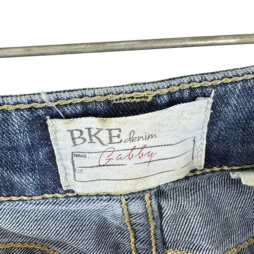 BKE Denim Gabby Cotton Medium Wash Mid Rise Straight Leg Jean Capris Size 30