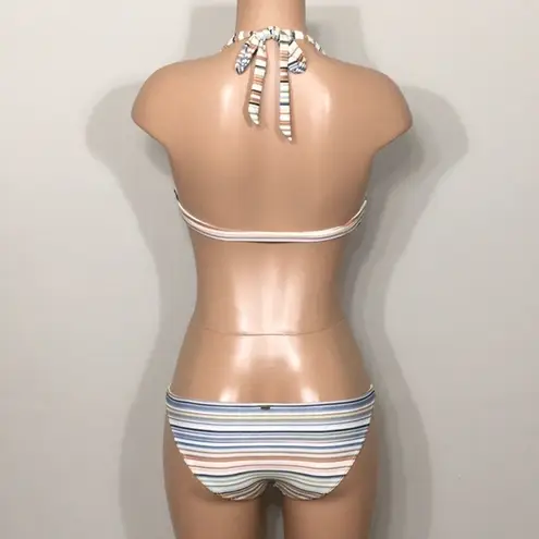 O'Neill O’Neill earth tone stripe bikini set. XS. NWT