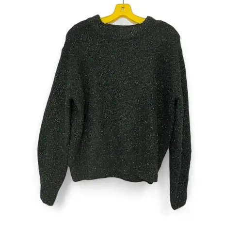 H&M  Green Glittery Knitted Sweater Sz Small Holidays Christmas NYE