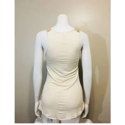 KISCHE Small Top Beige Rayon Spandex Tan