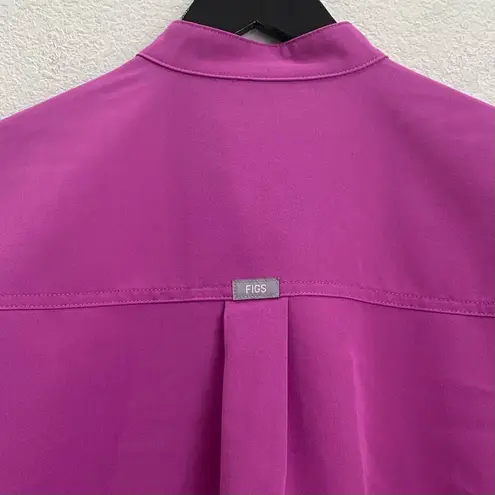 FIGS  WXXSW1003 Rafaela Bright Fuchsia PO#3117 Oversized Scrub Top Size XXS