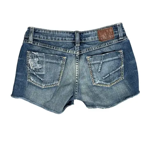 BKE Madison blue jean denim shorts 25