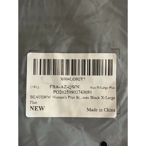 Beaudrm Tiered Mini Dress Size XL Black Sleeveless Halter Tie Neck Cross Pendant