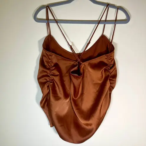 Good American  | Copper Ruched Cami | Size 3 Large