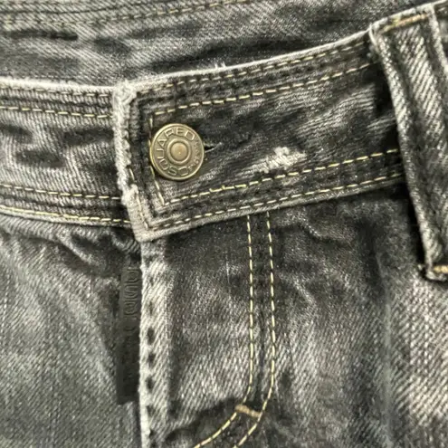 Dsquared2 Gray Coal Miner Selvedge Jeans Size 42 US 6 28 Cuffed Selvege