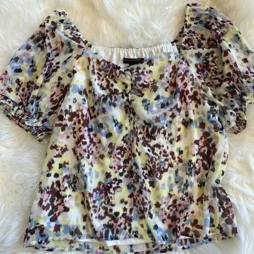 Old Navy  AEO Floral‎ Spring Summer Flirty Top Group XS Small Colorful Festival