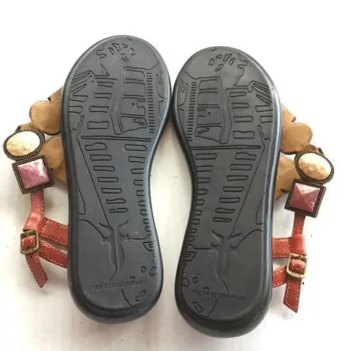 Frye NEW  Dani Jeweled Leather Thong Sandal Shoes‎