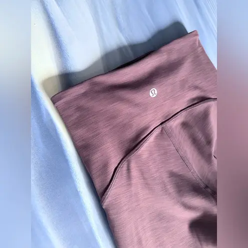 Lululemon Power Within Super High-Rise Pant 28" - Heathered Black Currant - 4