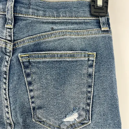 Free People  About A Girl Distressed Stretch Jeans high rise size 24 NWT