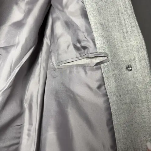 J.Crew Italian Stadium Cloth By Nello Gori Coat 4T Gray Wool Faux Fur Hood Size undefined