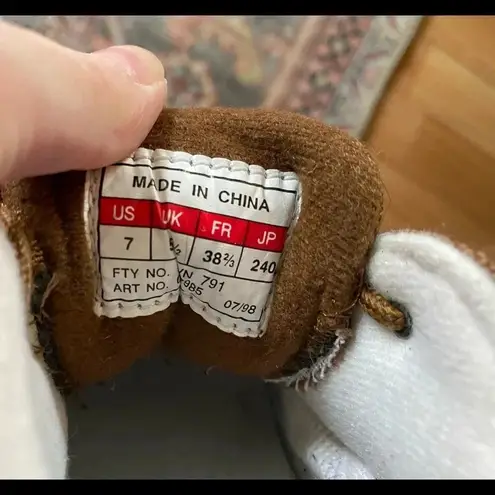 Adidas  Spiked Lace Up Women’s White‎ Brown Golf Shoes Size 7