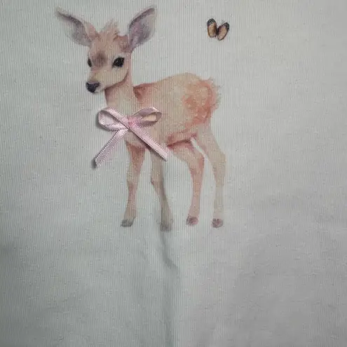 Edikted My Dear Graphic Baby Tee Size Small Dainty Lace Crewneck Preppy NWOT