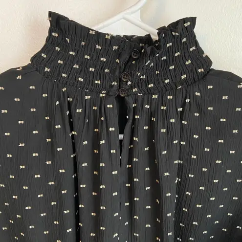 Staccato Black & White Turtleneck Long Sleeve Blouse