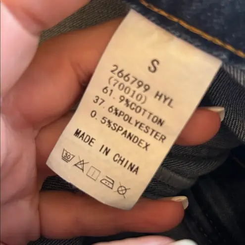 Flamingals NWOT'S Women's Wide Legged, Straight Jeans, Size Small Blue