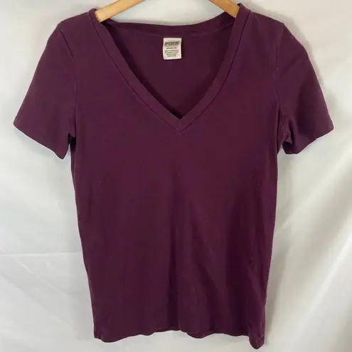 PINK - Victoria's Secret Victorias Secret PINK Purple V Neck Tshirt Size Small