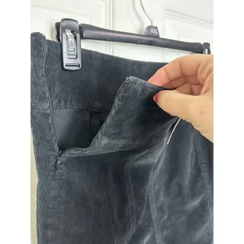 SO NWT Black Corduroy High Rise Mini Skirt Size 7 28W Dark Academia Preppy Fall