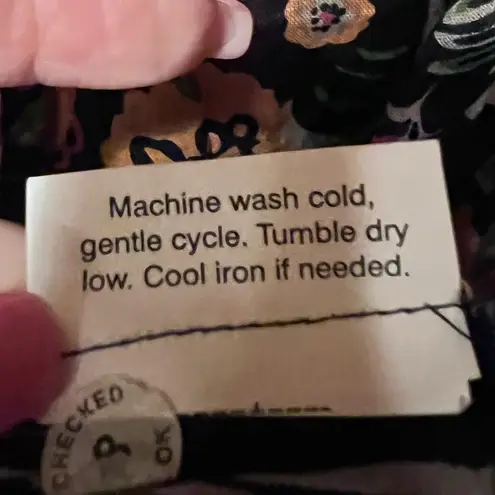 Flora by rockflowerpaper Cotton Beach Shirt Tunic Cover Up Navy‎ Blue Size Small