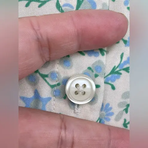 STORQ maternity dress shirt floral print size 3 /medium Green