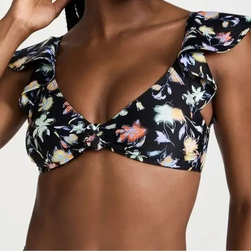 Tanya Taylor  Orelia Bikini Top Lily Haze Black‎ Multi