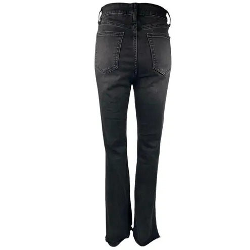 JBD Women's Black High Waist Split Hem Flared Bootcut Denim Jeans Pants Size 28