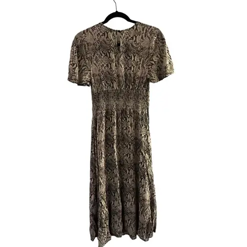 Free Press  Snakeskin Midi Dress