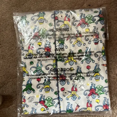 Roller Rabbit NWT Back to School Monkey Polo Pajamas Size XS