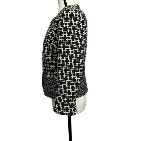 BLACK Saks Fifth Avenue Geometric Print Jacket