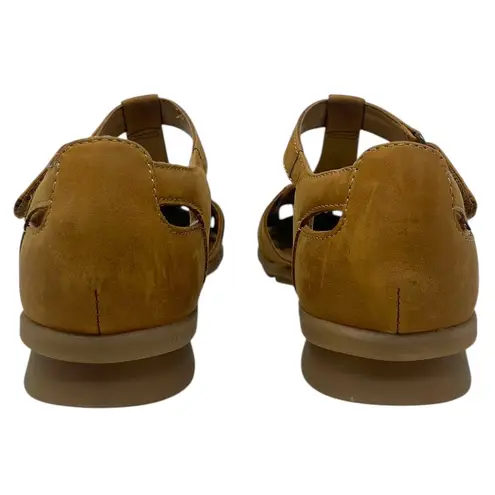 Comfortiva “Persa” Women’s Size 10N Narrow Tan Brown Leather Fisherman Sandals