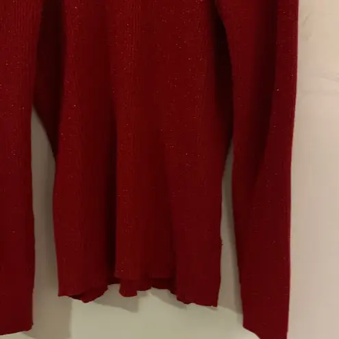 Basic Editions Red Cowl Neck Sweater Size XXL