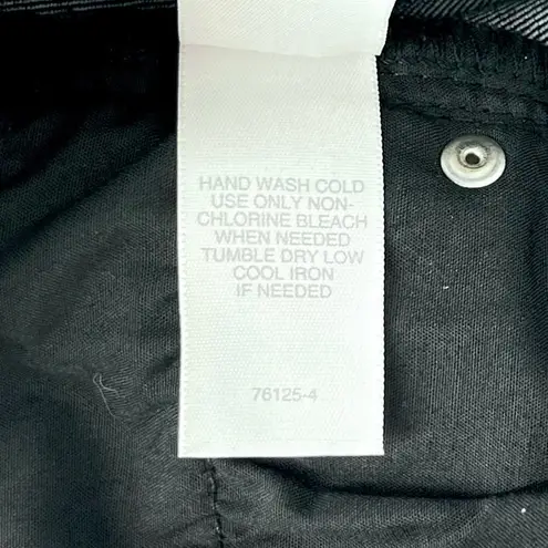 Bisou Bisou Michele Bohbot Black Flocked Skinny Jeans Size 4