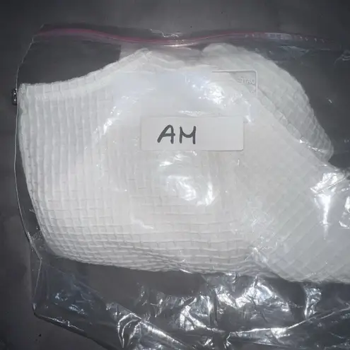 COMPTOIR DES COTONNIERS WHITE TEXTURED SHORT SLEEVE DRESS FAUX POCKETS SIZE 38