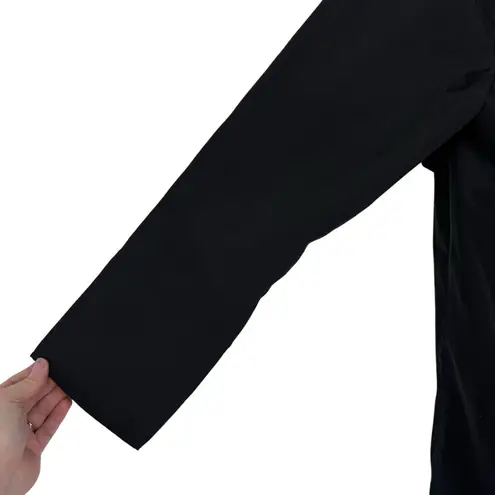 JANE POST NYC Double Layered Trench Raincoat Waterproof Black Medium M Chic Rain