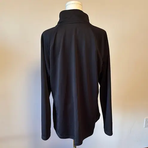 Avia Black Boxy Polo Sweatshirt