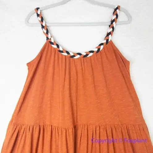 Marine layer New! Andrea Knit Midi Dress in Baked Clay, size M