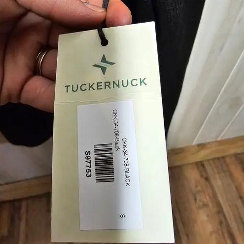 Tuckernuck Black and Gold Cowl Turtleneck Sweater