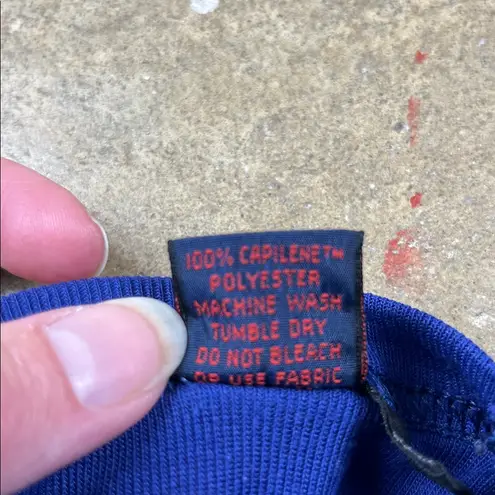 Patagonia Vintage  Royal Blue Capilene Crew Neck Tee
Size: Small